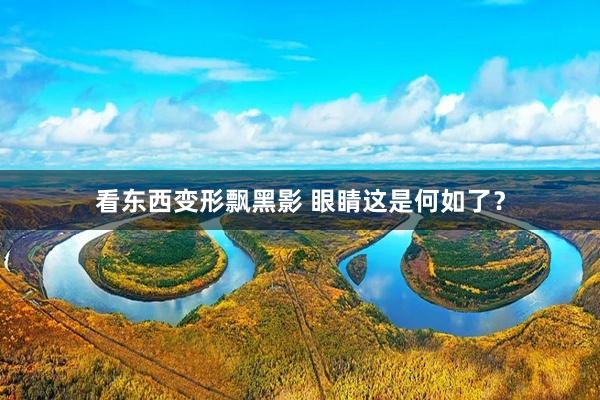 看东西变形飘黑影 眼睛这是何如了？