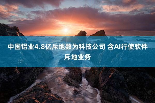 中国铝业4.8亿斥地数为科技公司 含AI行使软件斥地业务